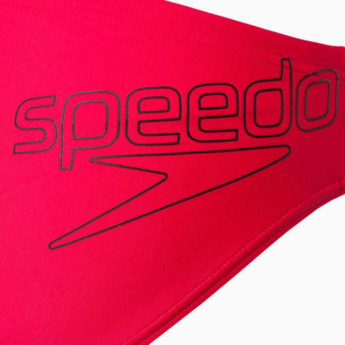 Slip da bagno Speedo Logo fed rosso/nero per bambini 3