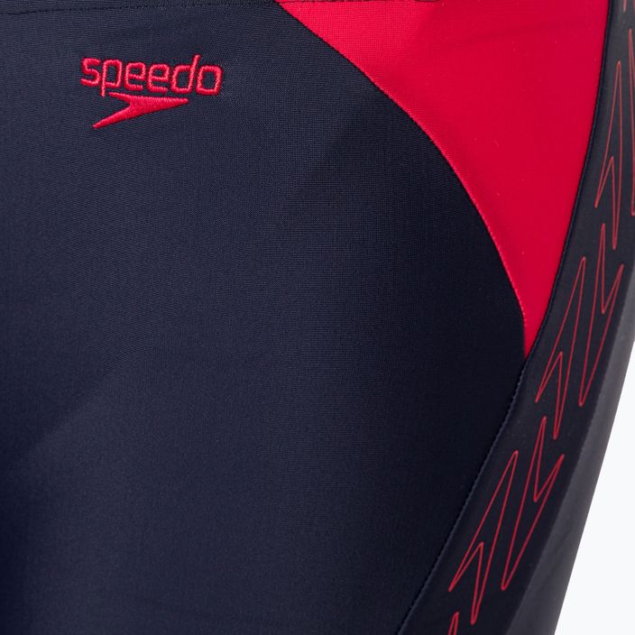 Speedo Hyper Boom Logo Splice - costumi da bagno per bambini true navy/fed red 3