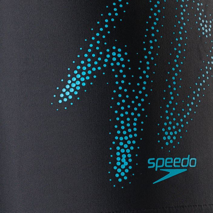 Speedo Hyper Boom Logo Placement pantaloncini da bagno per bambini nero/bullone 3