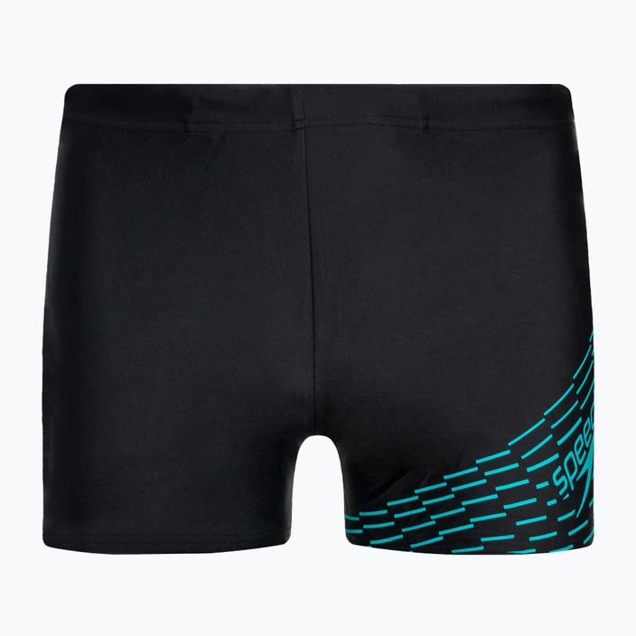 Pantaloncini da bagno Speedo Medley Logo nero/acquario da uomo