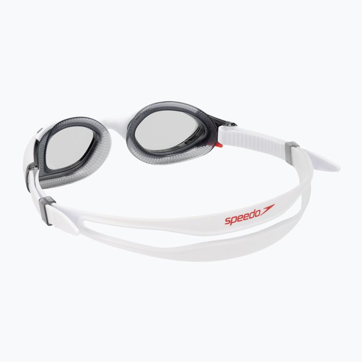 Occhiali da nuoto Speedo Biofuse 2.0 bianco/rosso/fumo chiaro 4