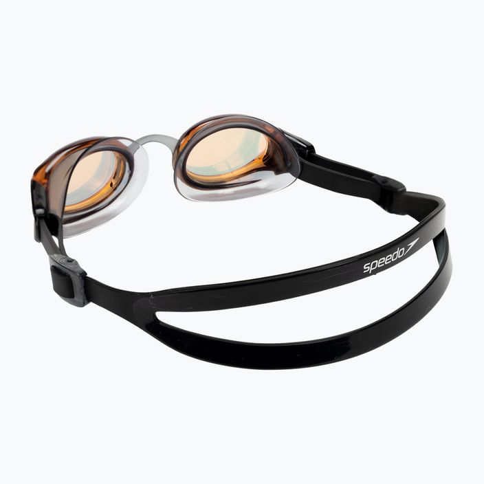 Occhiali da nuoto Speedo Mariner Pro Mirror nero/chiaro/oro fuoco 4