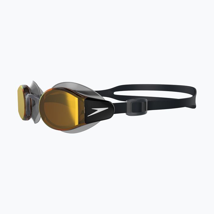 Occhiali da nuoto Speedo Mariner Pro Mirror nero/chiaro/oro fuoco 7