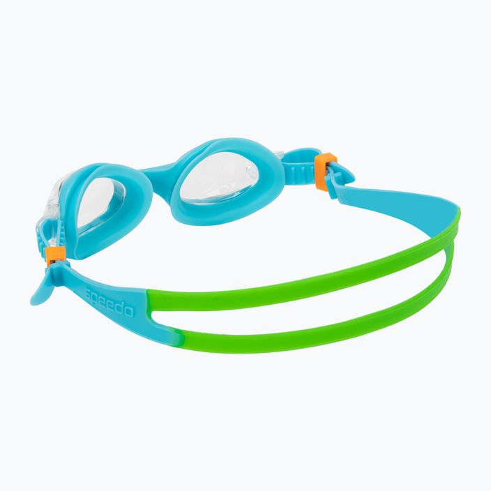 Occhialini da nuoto Speedo Skoogle Infant blu/verde fluo/arancio fluo/chiaro 4