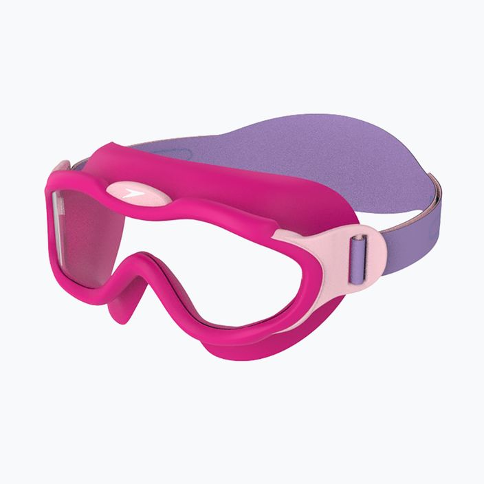 Maschera da nuoto per bambini Speedo Sea Squad Jr rosa elettrico/lilla di Miami/fioritura/chiaro 6