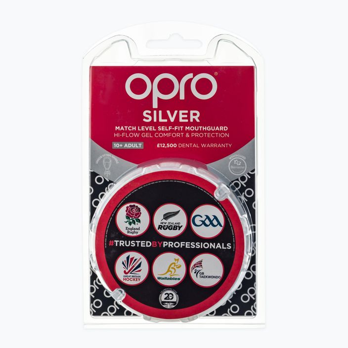 Protezione della mascella bianca Opro Silver