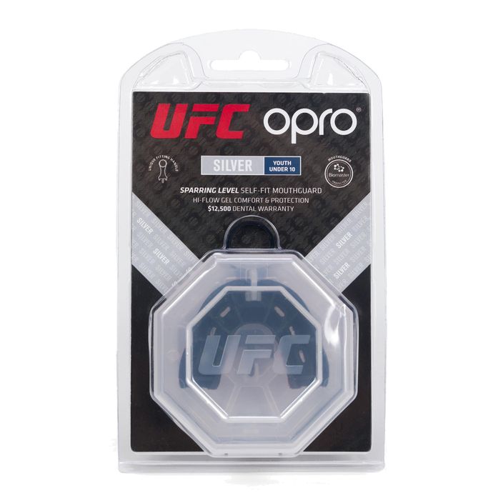 Protezione della mascella per bambini Opro UFC Silver rosso 2