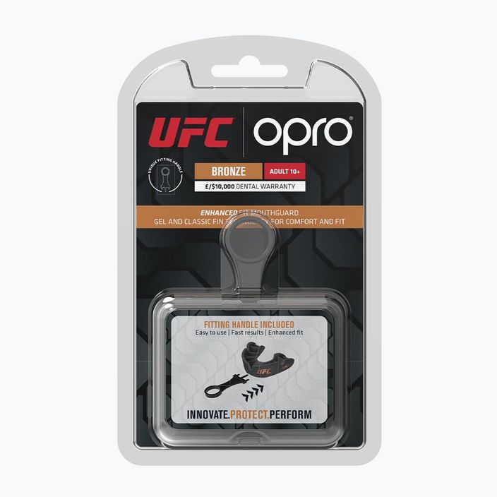 Protezione della mascella nera Opro UFC Bronze GEN2 2
