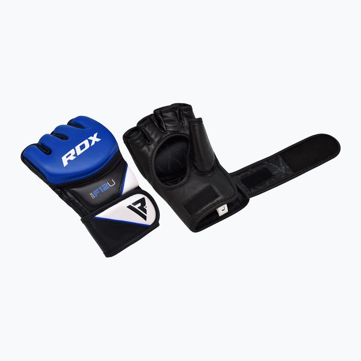 RDX Glove Nuovo modello GGRF-12U guanti da grappling blu 3
