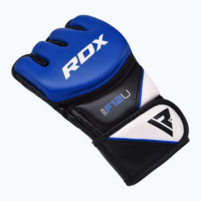 RDX Glove Nuovo modello GGRF-12U guanti da grappling blu 4
