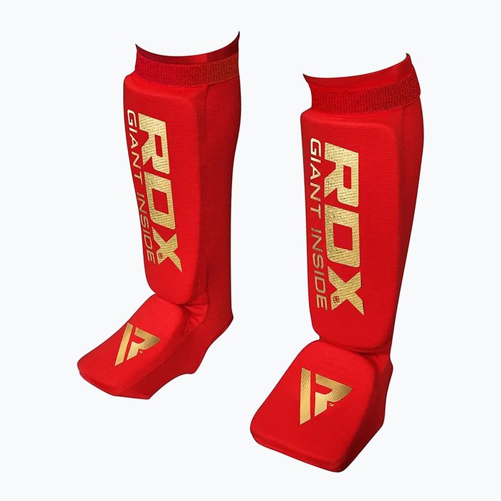 RDX Hosiery Shin Instep Foam protezioni per tibia e piede red