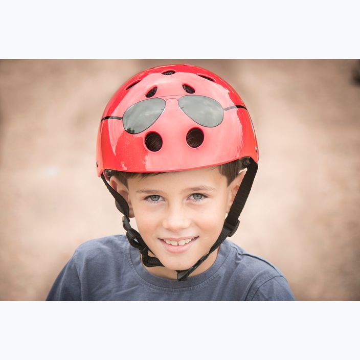 Casco da bici per bambini Hornit Aviators rosso 12