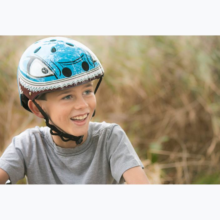 Casco da bici per bambini Hornit Shark blu 8