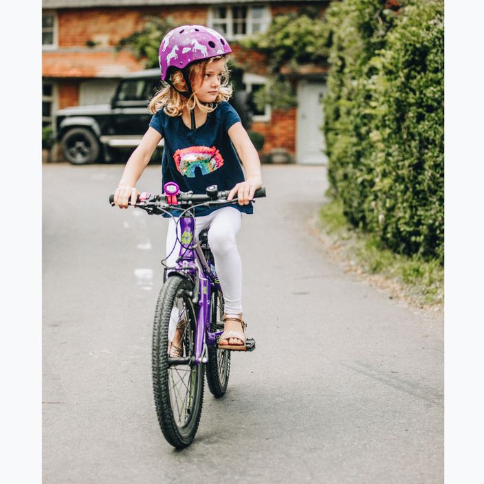 Casco da bici per bambini Hornit Unicorn viola/bianco 14
