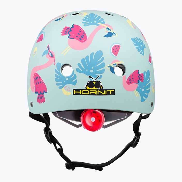 Casco da bici per bambini Hornit blu/rosa fiammeggiante 3