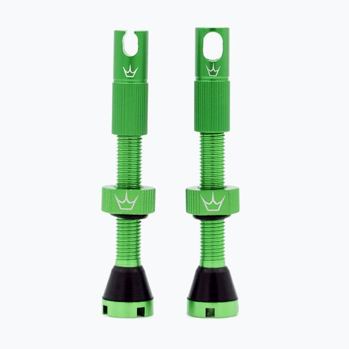 Peaty's X Chris King MK2 Presta Tubeless Valves Set 42 mm emerald