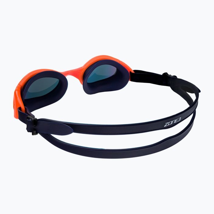 Occhiali da nuoto ZONE3 Attack blu/arancio hi-vis 4