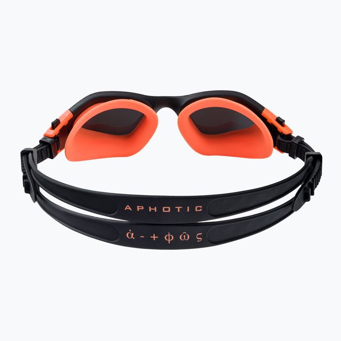 Occhiali da nuoto HUUB Aphotic Polarised & Mirror arancione polarizzato 5