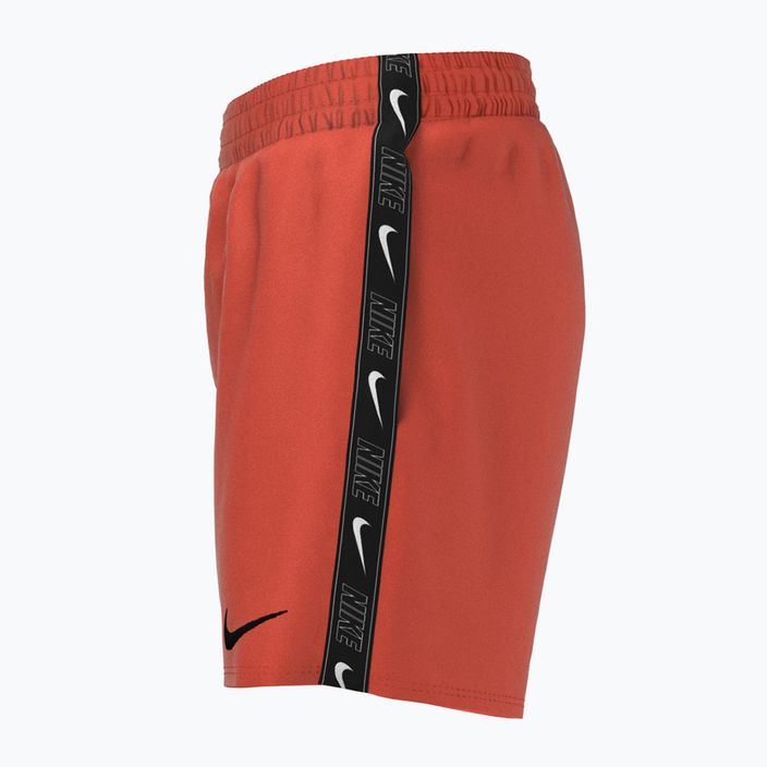 Pantaloncini da bagno Nike Logo Tape 4'' Volley da bambino rosso picante 2