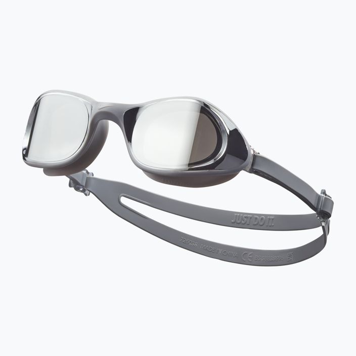 Occhialini da nuoto Nike Expanse Mirror grigio freddo 6