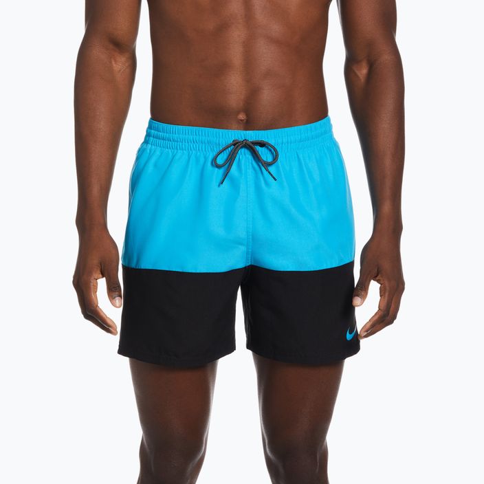 Pantaloncini da bagno Nike Split 5" Volley blu lightning da uomo