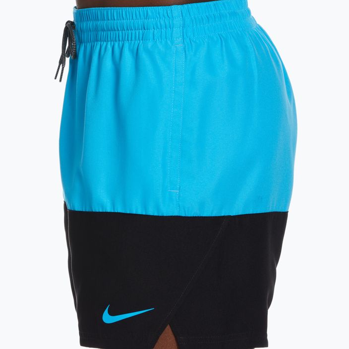 Pantaloncini da bagno Nike Split 5" Volley blu lightning da uomo 3