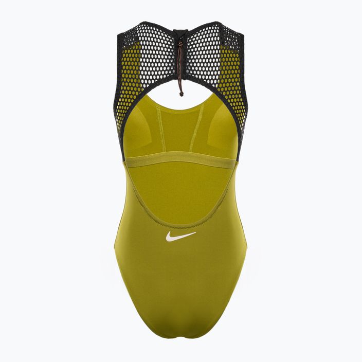 Costume intero Nike Wild Keyhole moss da donna 2
