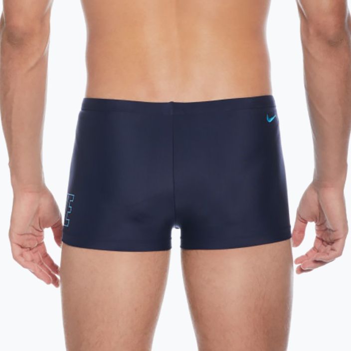 Pantaloncini da bagno Nike Logo Square da uomo, blu notte 6