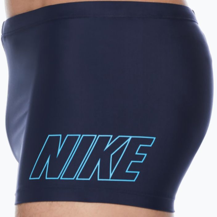 Pantaloncini da bagno Nike Logo Square da uomo, blu notte 7