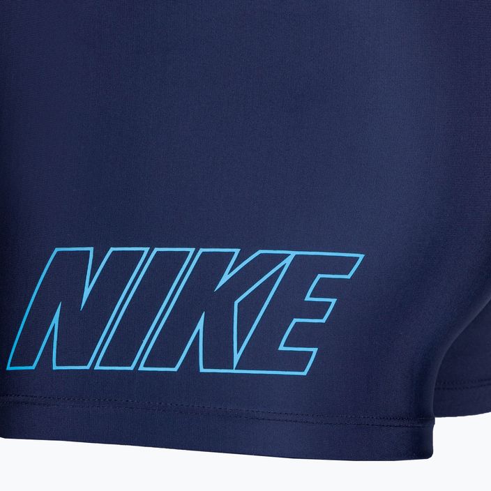 Pantaloncini da bagno Nike Logo Square da uomo, blu notte 4