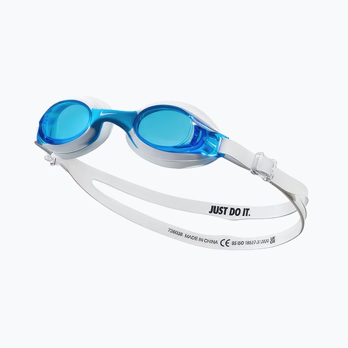 Occhialini da nuoto Nike Lil Swoosh Junior bianco