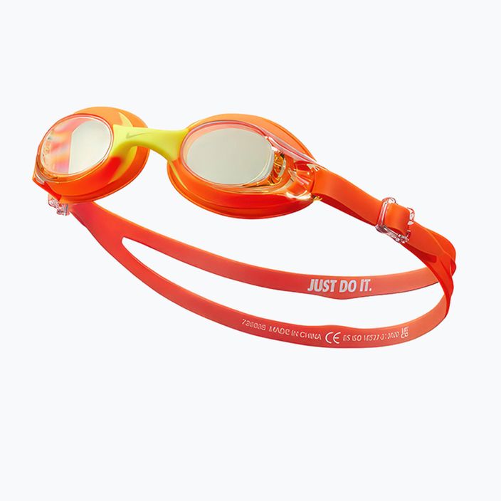 Occhialini da nuoto Nike Lil Swoosh Junior arancione di sicurezza 6