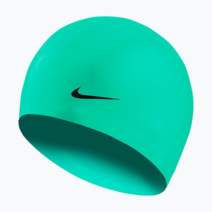 Cuffia da nuoto per bambini Nike Solid Silicone verde shock