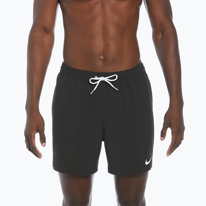 Pantaloncini da bagno Nike Solid 5" Volley da uomo, nero
