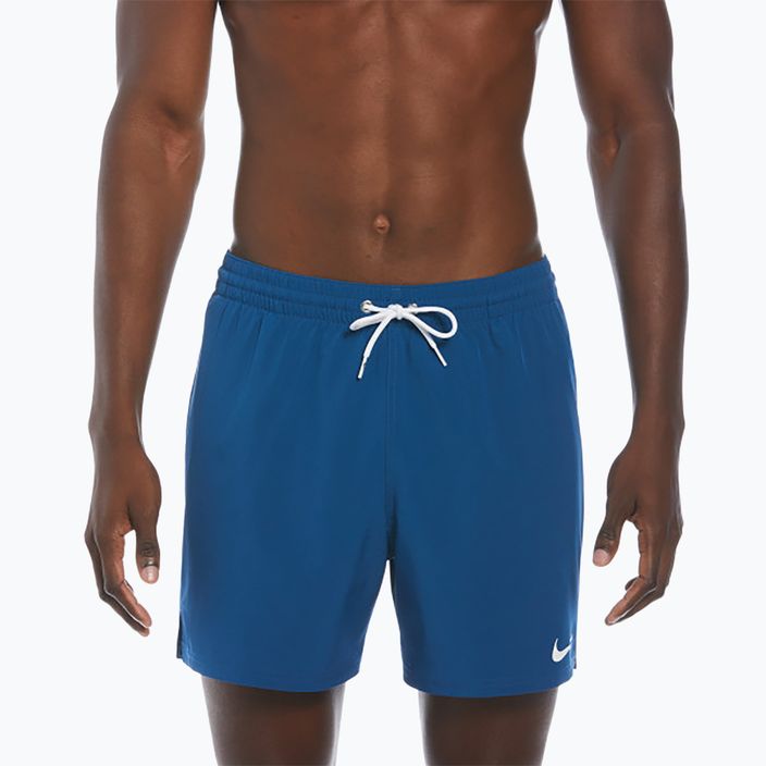 Pantaloncini da bagno da uomo Nike Solid 5" Volley court blu