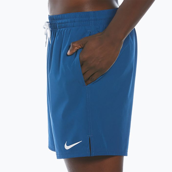 Pantaloncini da bagno da uomo Nike Solid 5" Volley court blu 3