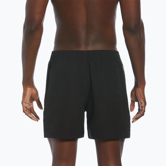 Pantaloncini da bagno Nike Logo Tape 5" Volley da uomo, nero 2