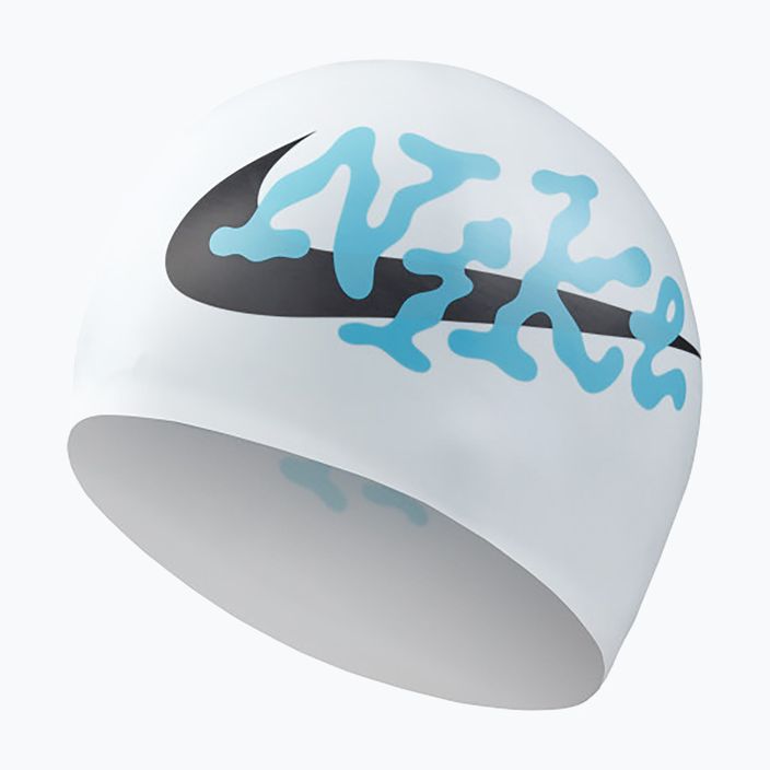 Nike Multi Graphic cuffia da nuoto blu acquario