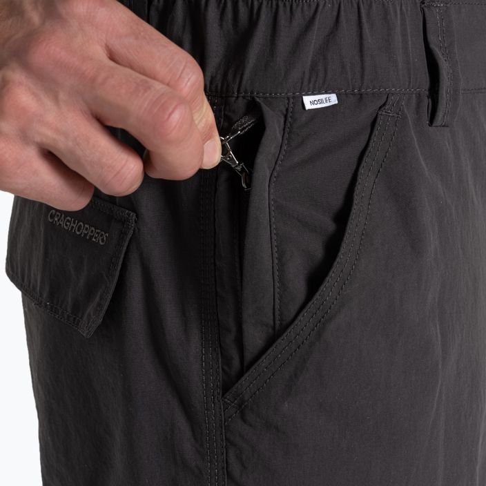 Pantaloncini da trekking da uomo Craghoppers NosiLife Cargo Short III black pepper 7