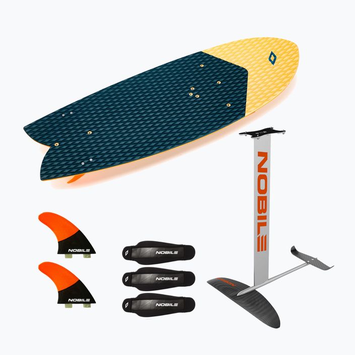 Tavola da kitesurf + hydrofoil Nobile 2022 Zen Foil Freeride Carbon Fish Skim Packages