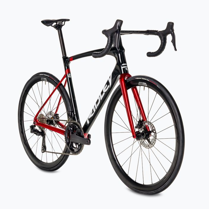 Ridley Fenix SLiC Ultegra DI2 FSD30As bici da corsa nero candu rosso/bianco metallizzato 2
