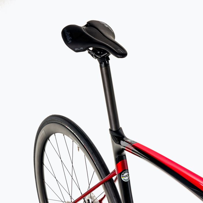 Ridley Fenix SLiC Ultegra DI2 FSD30As bici da corsa nero candu rosso/bianco metallizzato 8
