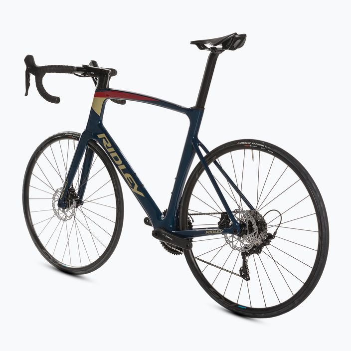 Ridley Noah Disc 105 blu scuro profondo/rosso/beige bici da corsa 3