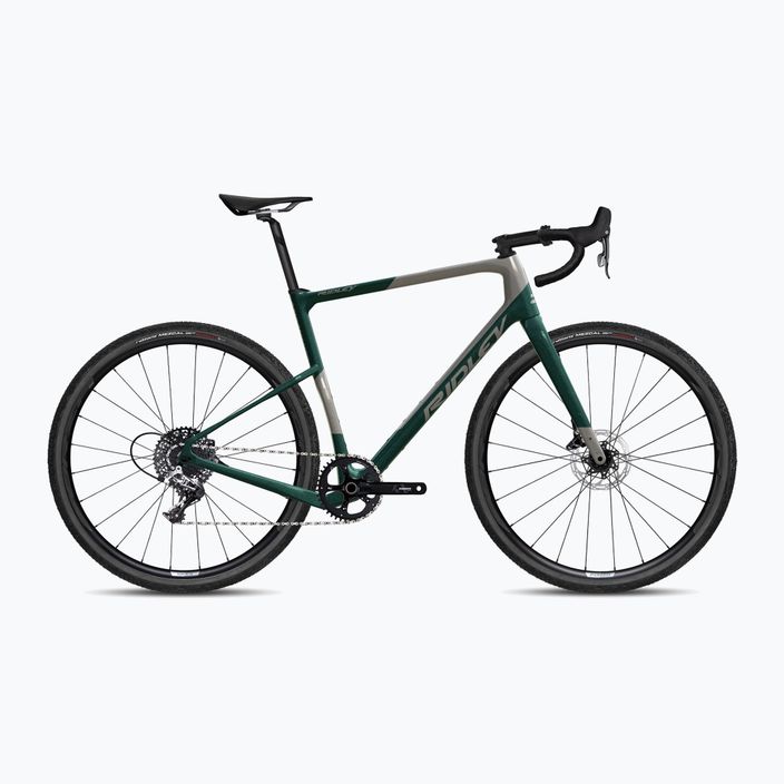 Ridley Kanzo Adventure Rival1 gravel bike grigio autunno metallizzato/verde corsa metallizzato/nero