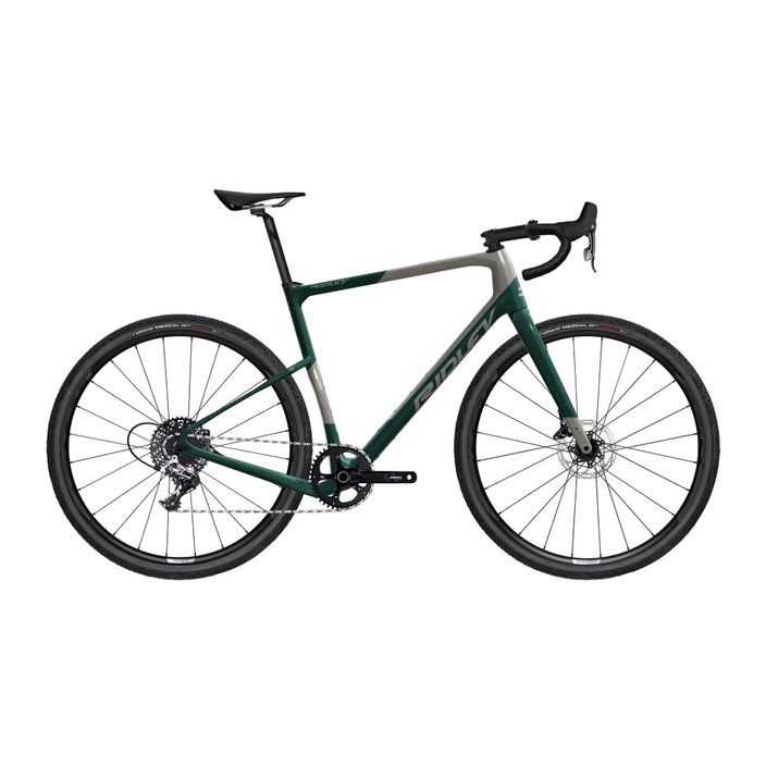 Ridley Kanzo Adventure Rival1 gravel bike grigio autunno metallizzato/verde corsa metallizzato/nero 2