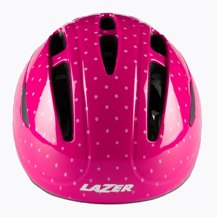Casco da bicicletta per bambini Lazer BOB+ rosa a pois 2