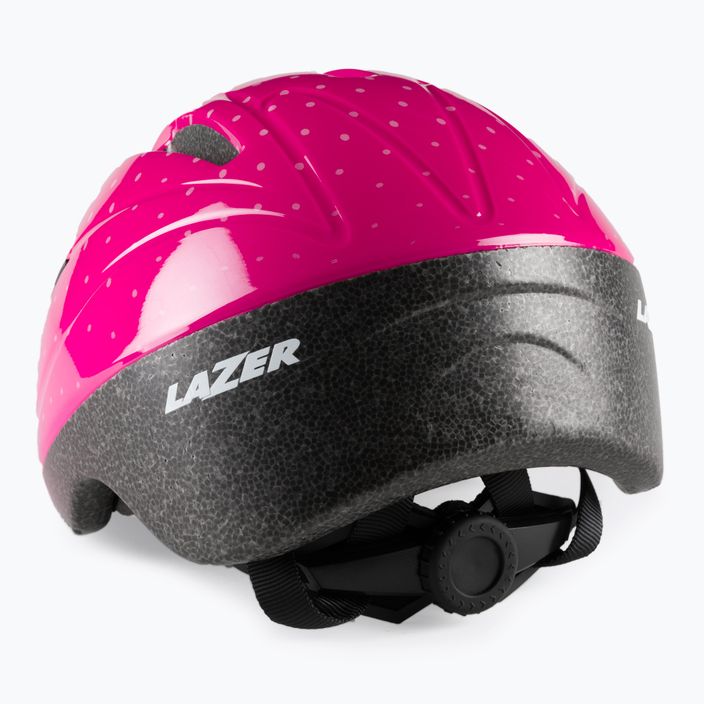 Casco da bicicletta per bambini Lazer BOB+ rosa a pois 4