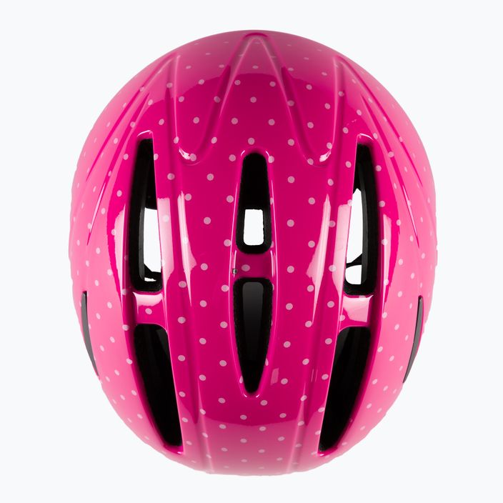 Casco da bicicletta per bambini Lazer BOB+ rosa a pois 6