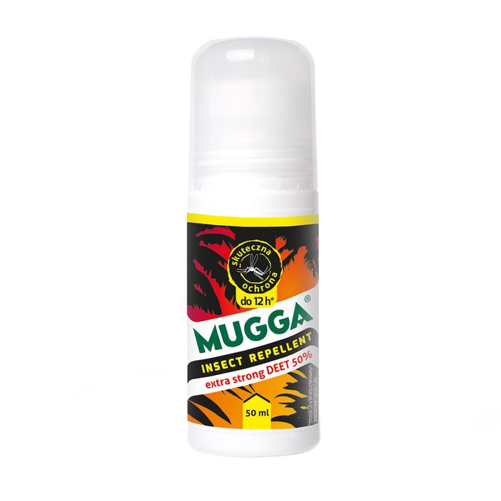 Repellente per zanzare e zecche Mugga Roll-on plastica DEET 50% 50 ml 2