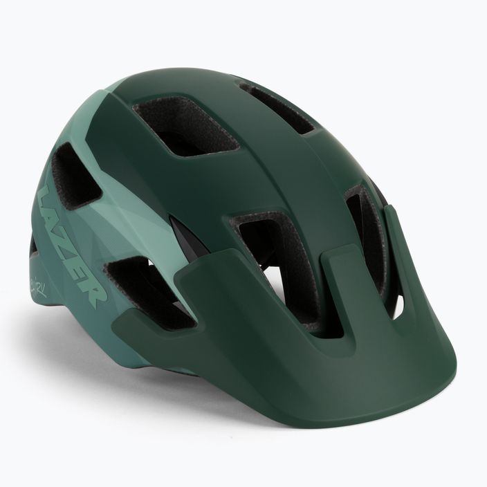 Casco da bicicletta Lazer Chiru scuro/verde opaco